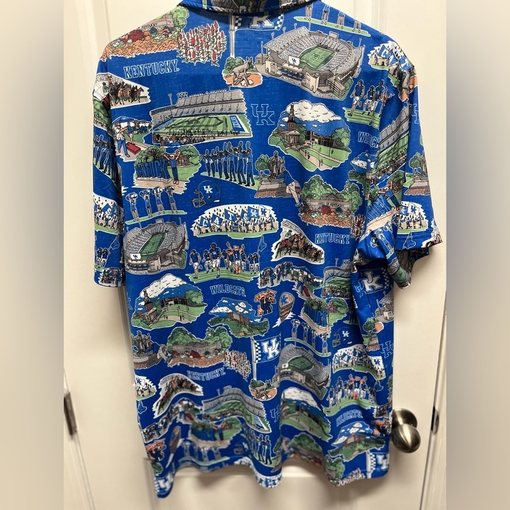 Reyn Spooner University men’s Polo Kentucky Wildcats XL Blue - Picture 3 of 9